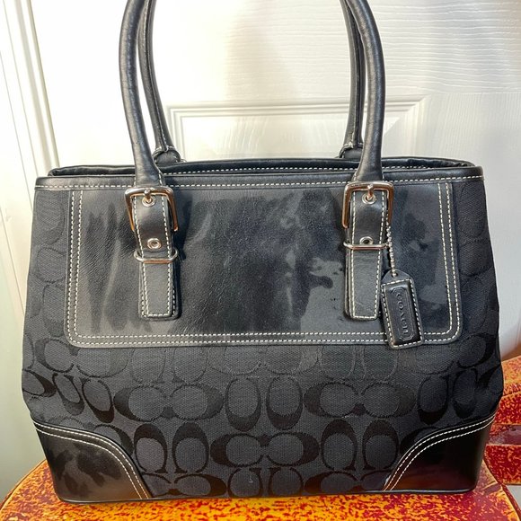 Black Coach Purse - Picture 2 of 8
